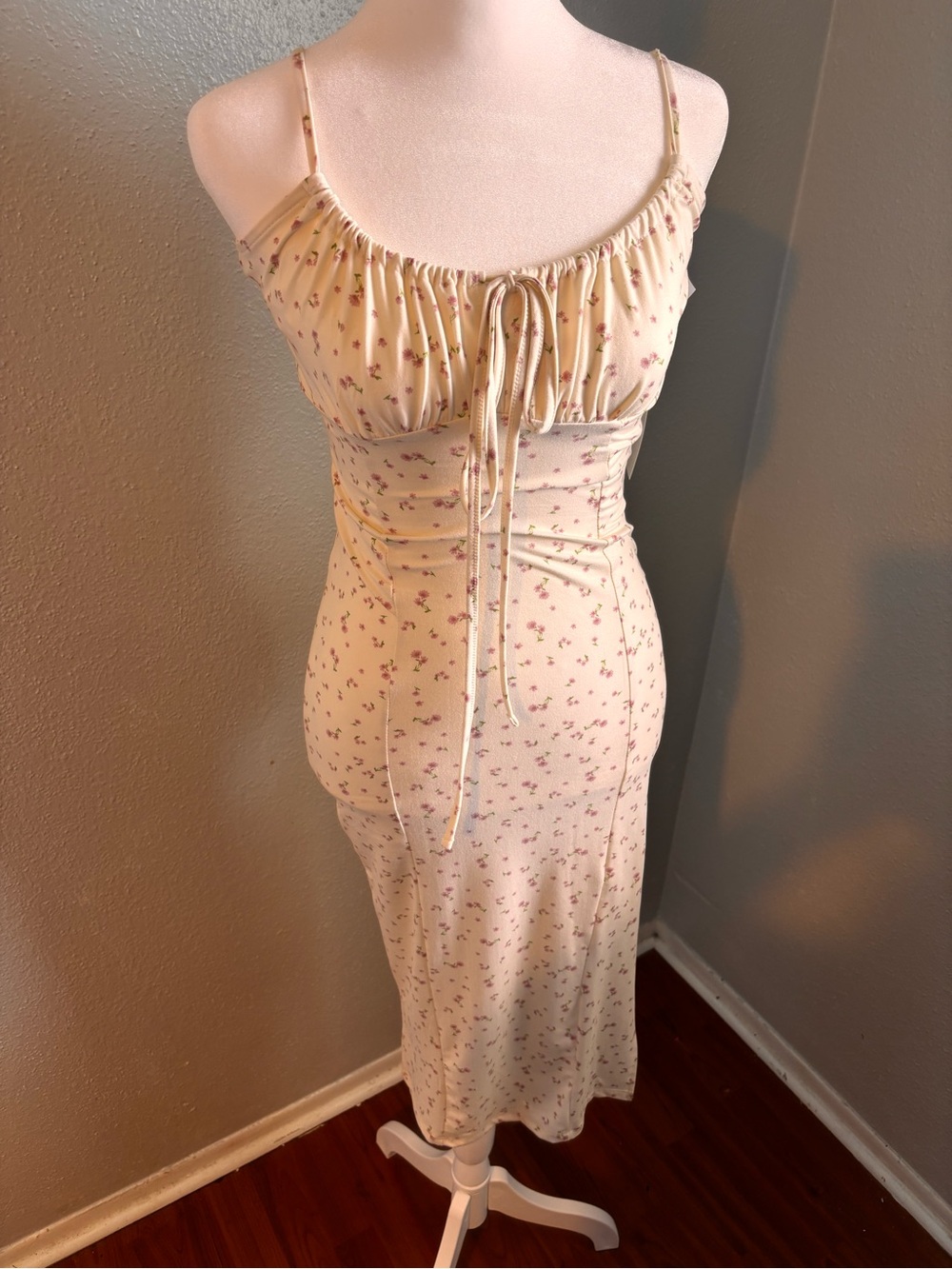 Floral Maxi Dress Dainty Cottagecore Y2K Coquette NEW